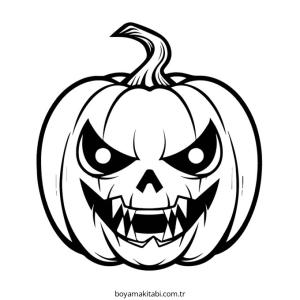 Balkabağı boyama sayfası – okul öncesi, evde etkinlik