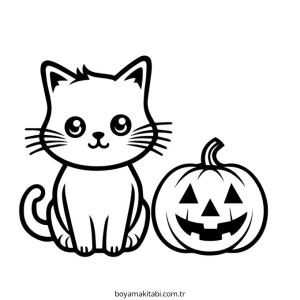 Balkabağı boyama sayfası – el becerilerini geliştirir, boyama çalışması