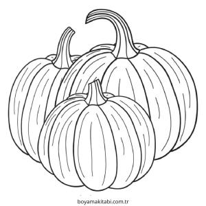 Balkabağı boyama sayfası – eğlenceli etkinlik, el becerilerini geliştirir