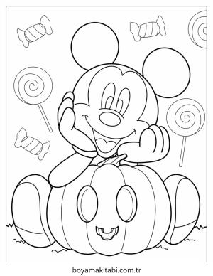 Balkabağı boyama sayfası – çocuk aktivitesi, PDF indir