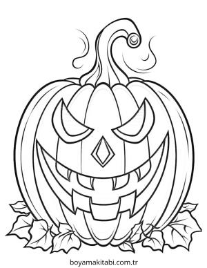 Balkabağı boyama sayfası – boyama çalışması, yaratıcılığı geliştirir