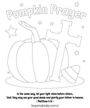 Balkabağı boyama sayfası – kolay boyama, eğitici aktivite