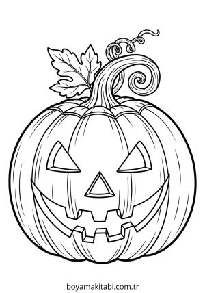 Balkabağı boyama sayfası – boyama etkinliği, çocuk aktivitesi