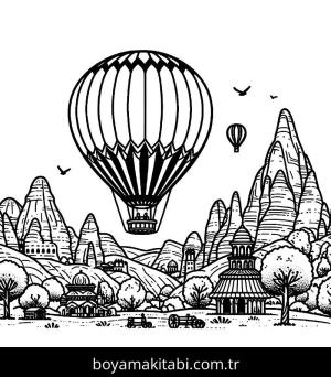 Balon boyama sayfası,  coloring page, , 