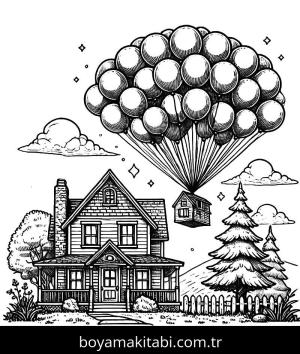 Balon boyama sayfası,  coloring page, , 