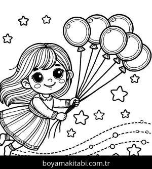 Balon boyama sayfası,  coloring page, , 