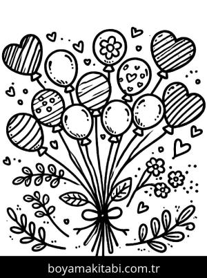 Balon boyama sayfası,  coloring page, , 