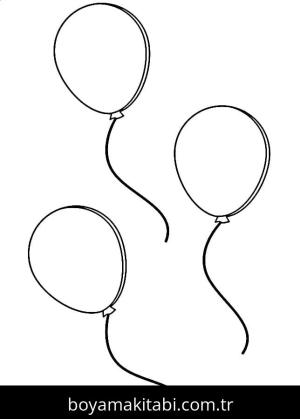 Balonlar boyama sayfası – yaratıcılığı geliştirir, keyifli zaman