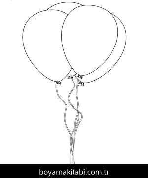 Balonlar boyama sayfası – yaratıcılık, eğlenceli etkinlik