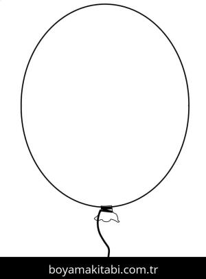 Balonlar boyama sayfası – boyama çalışması, yaratıcılığı geliştirir