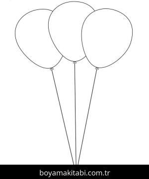 Balonlar boyama sayfası – yaratıcılığı geliştirir, keyifli zaman
