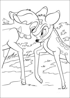 Bambi 2 boyama sayfası,  coloring page, Ronno ve Bambi, 