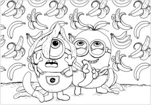 Muz boyama sayfası,  coloring page, Minions ama Banana, 