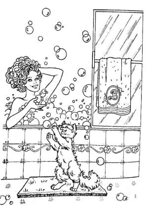 Banyo boyama sayfası,  coloring page, Çizim Banyo 2, 