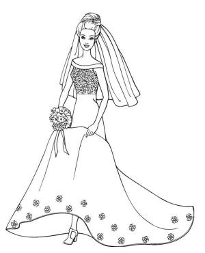 Barbie boyama sayfası, Barbie coloring page, Kızlar İçin Barbie Yazdırılabilir Çizimi, 