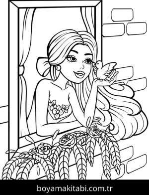 Barbie boyama sayfası 50753, Barbie coloring page, 