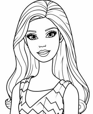 Barbie boyama sayfası, Barbie coloring page, Sevimli Barbie Resmi, 