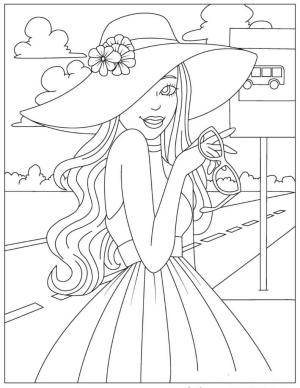 Barbie boyama sayfası, Barbie coloring page, Muhteşem Barbie, 