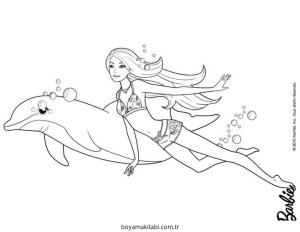 Barbie boyama sayfası – çocuklar için, çizgi film temalı