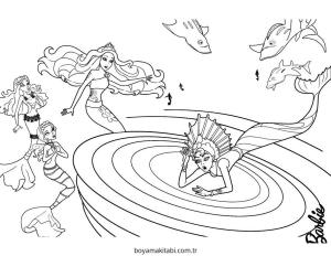 Barbie boyama sayfası – eğitici aktivite, yaratıcılık