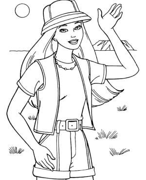 Barbie boyama sayfası, Barbie coloring page, Sevimli Barbie Yazdırılabilir, 