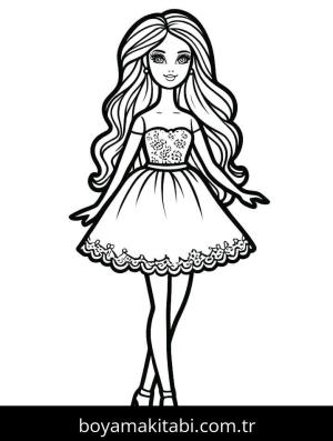 Barbie boyama sayfası 50761, Barbie coloring page, 