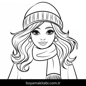 Barbie boyama sayfası – okul öncesi, evde etkinlik