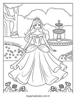 Barbie boyama sayfası – PDF indir, sevimli karakter