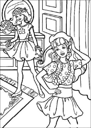 Barbie boyama sayfası, Barbie coloring page, Barbie ve Arkadaşı Özgür, 