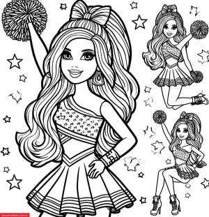 Barbie boyama sayfası, Barbie coloring page, , 