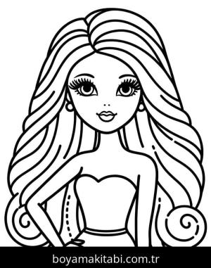 Barbie boyama sayfası 50778, Barbie coloring page, 