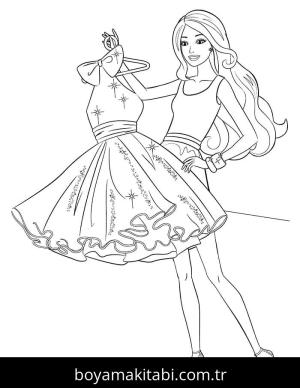 Barbie boyama sayfası 50784, Barbie coloring page, 
