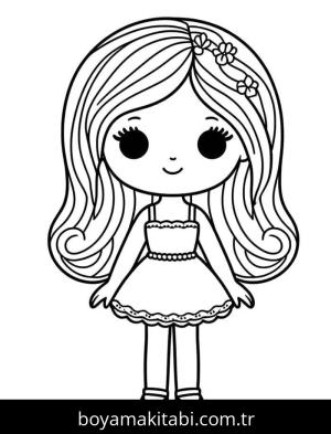 Barbie boyama sayfası 50763, Barbie coloring page, 