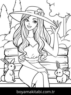 Barbie boyama sayfası 50769, Barbie coloring page, 