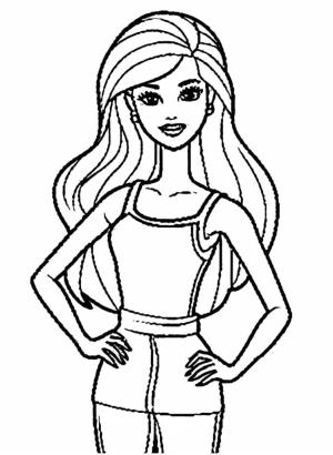 Barbie boyama sayfası, Barbie coloring page, Dost canlısı Barbie, 