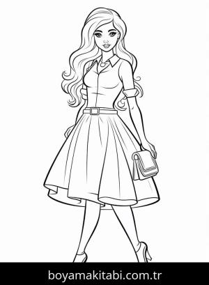 Barbie boyama sayfası 50770, Barbie coloring page, 