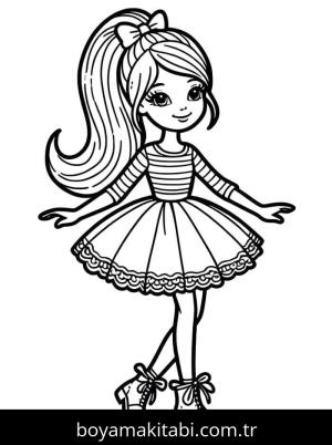 Barbie boyama sayfası 50765, Barbie coloring page, 