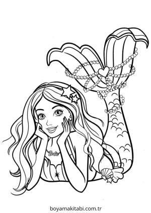 Barbie boyama sayfası – yaratıcılığı geliştirir, keyifli zaman