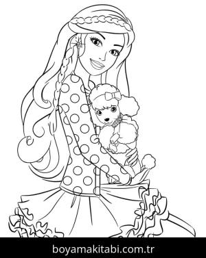 Barbie boyama sayfası 50754, Barbie coloring page, 