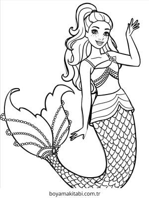 Barbie boyama sayfası – ücretsiz yazdır, boyama etkinliği