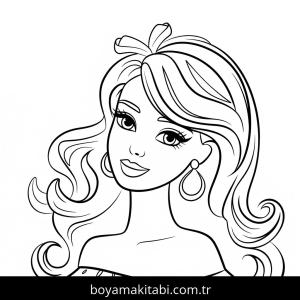Barbie boyama sayfası – keyifli zaman, renkli çizimler