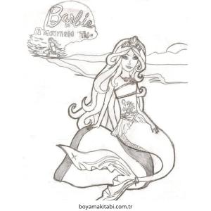 Barbie boyama sayfası – sevimli karakter, sanatsal çalışma