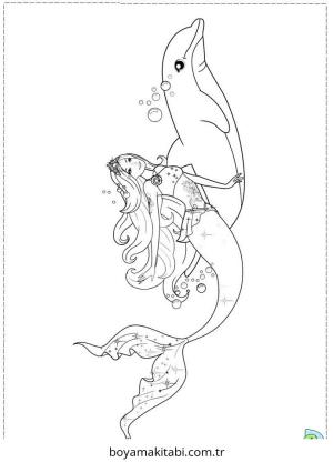 Barbie boyama sayfası – PDF indir, sevimli karakter