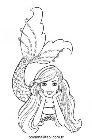 Barbie boyama sayfası – evde etkinlik, ücretsiz yazdır