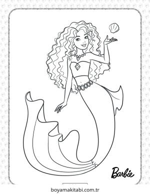 Barbie boyama sayfası – eğitici aktivite, yaratıcılık