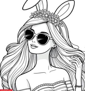 Barbie boyama sayfası, Barbie coloring page, , 