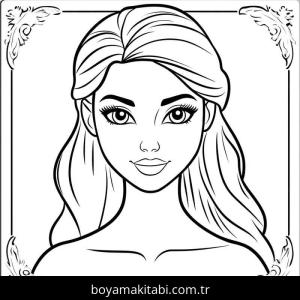 Barbie boyama sayfası 50751, Barbie coloring page, 