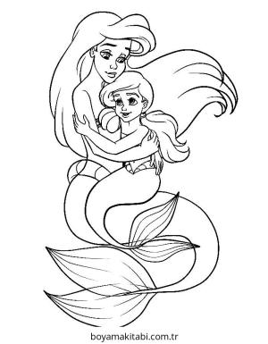 Barbie boyama sayfası – basit çizim, kolay boyama