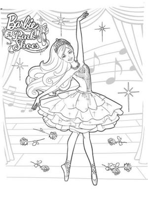 Barbie boyama sayfası, Barbie coloring page, Barbie Güllerle Dans Eder, 