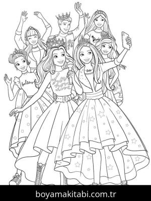 Barbie boyama sayfası 50758, Barbie coloring page, 